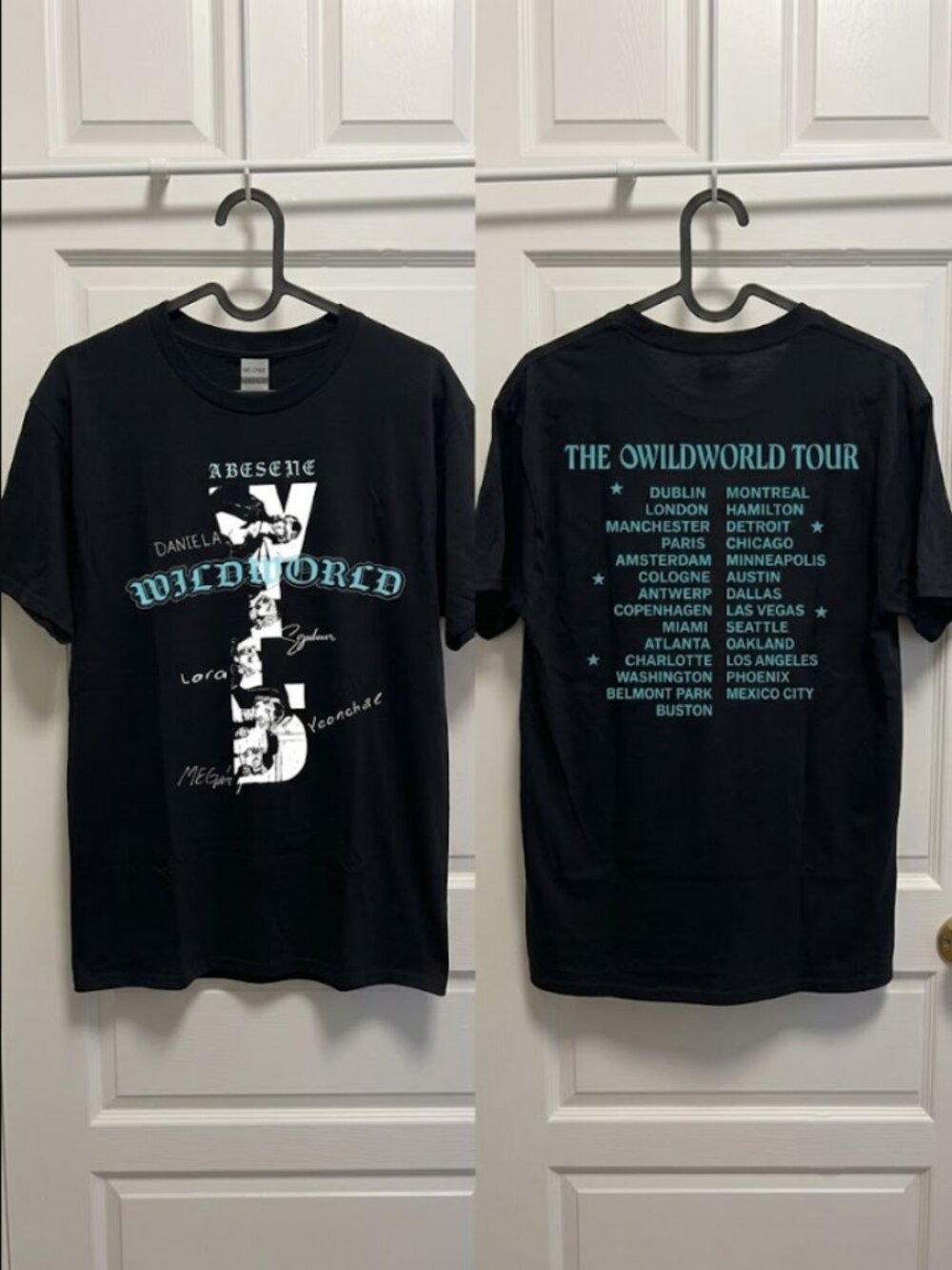 Katseye The Wildworld Tour 2026 Routing Black T-Shirt